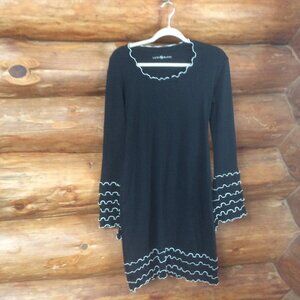 Black Women's Ruffle-Trim Dress by Laura Ashley